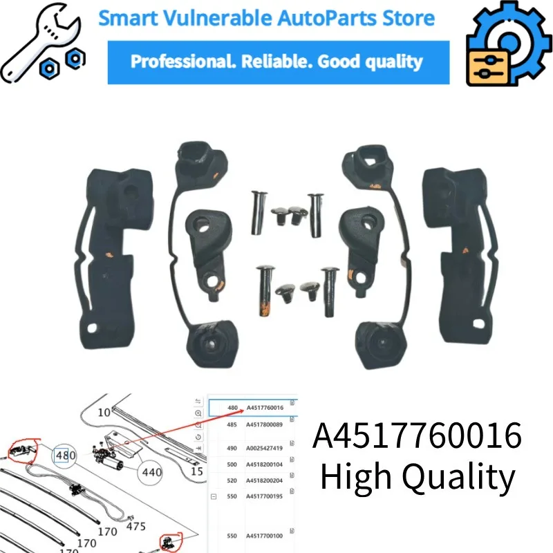 Kit Réparation Toit Ouvrant Pour Smart Fortwo W451 2006-2014 - Pièce AP364042, Remplacement Direct, Plastique