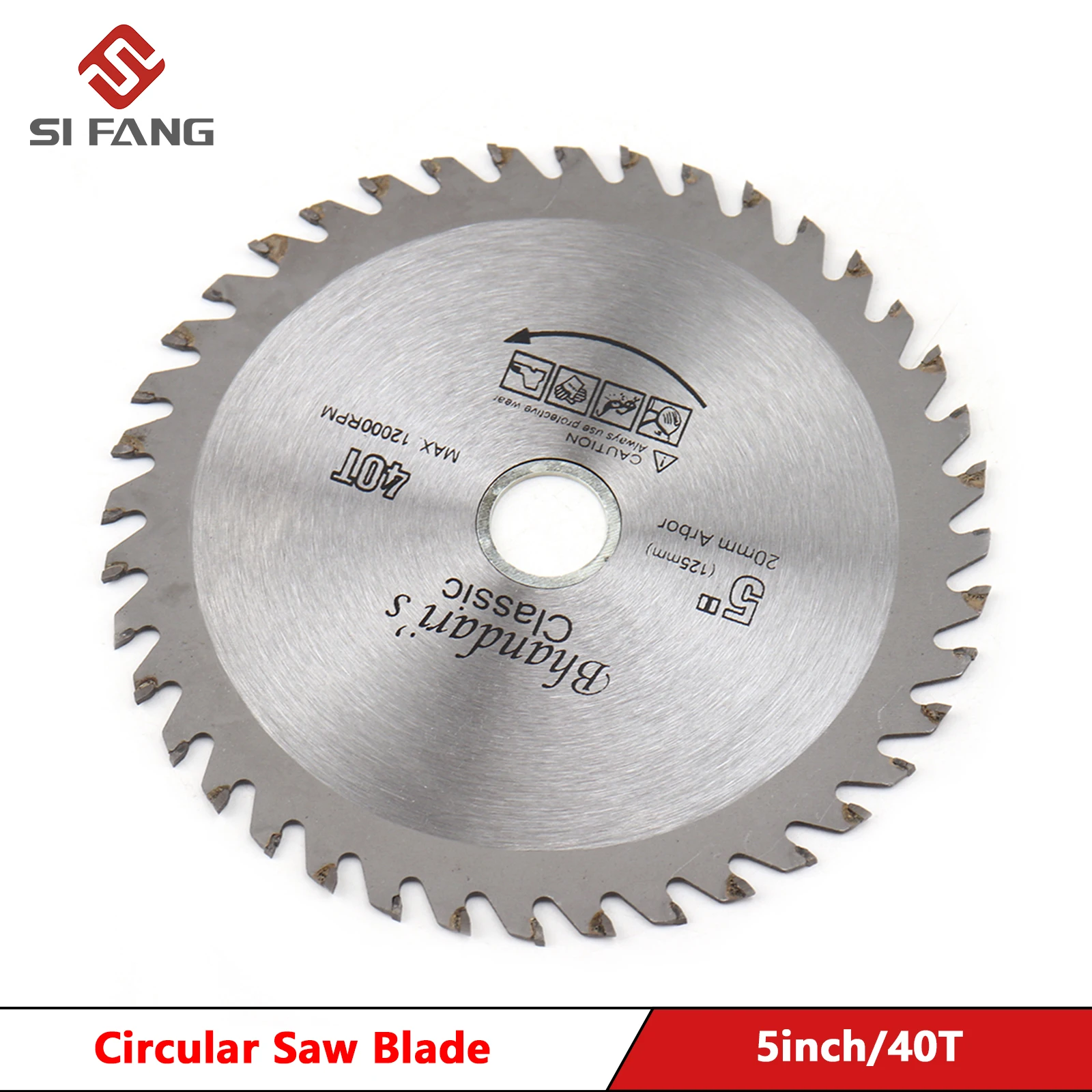 125mm 5inch Cutting Disc Mini Circular Saw Blade For Wood Plastic Metal Rotating Cutting Tools 40 Teeth 4 5 4 inch 115mm 40 teeth alloy circular sawing blade for cutting wood angle grinder saw disc saw blade for electric rotating to