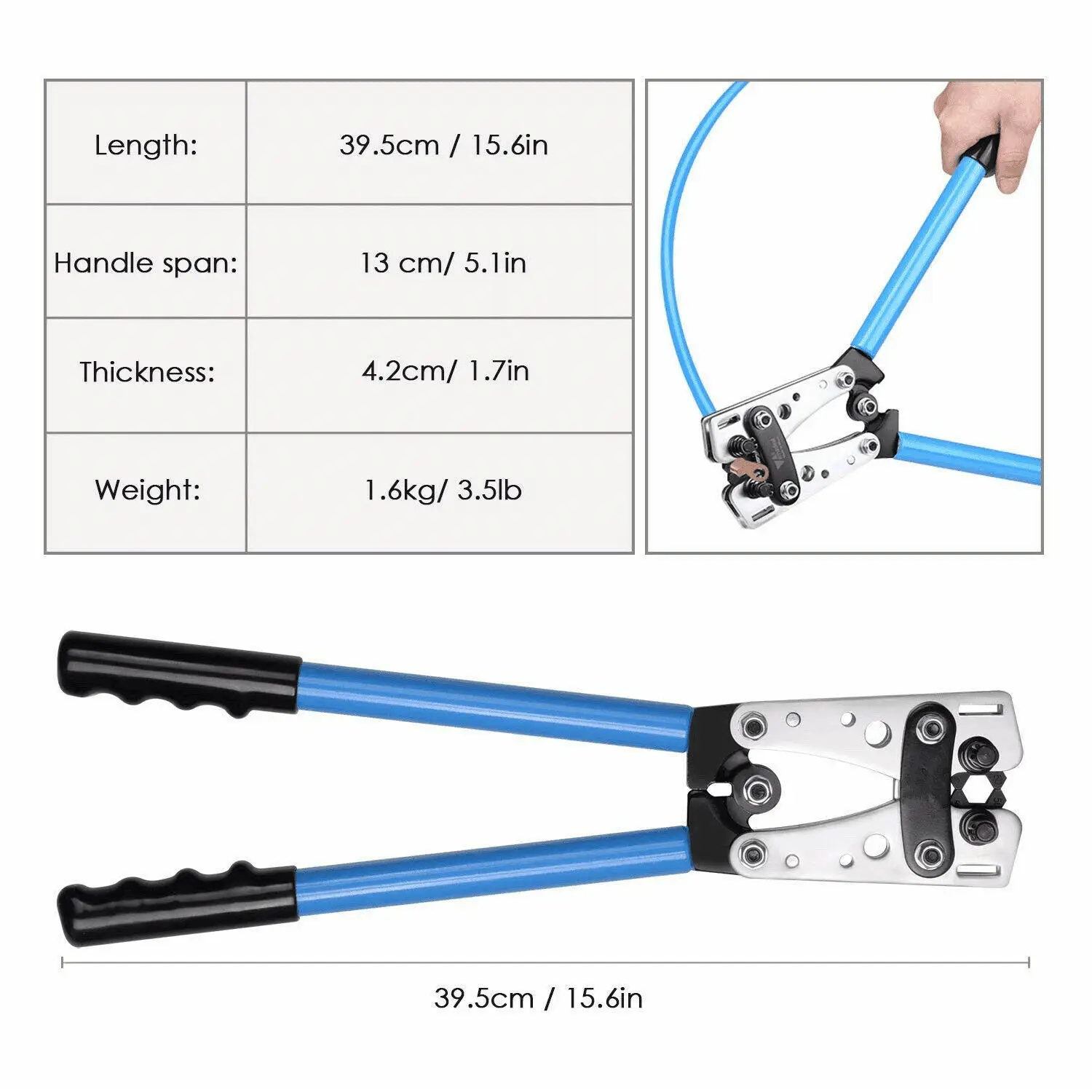 pces cobre desencapado lug terminal fio elétrico friso conector kit anel terminais de bateria alicate