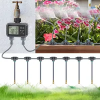 Écran LCD intelligent indépendant à double Zone, minuterie d'arrosage de jardin, Kit de pulvérisation d'atomisation, système de refroidissement par brume, contrôleur d'irrigation 6