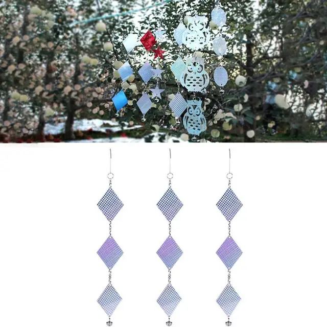 Lézeres Fényvisszaverő Madár Visszataszító Barkács Madarak Elrettentő Elleni Kétoldalas Lézer Színű Szalag Kültéri Kerti Pázsit Udvari Dekoráció - Image 2