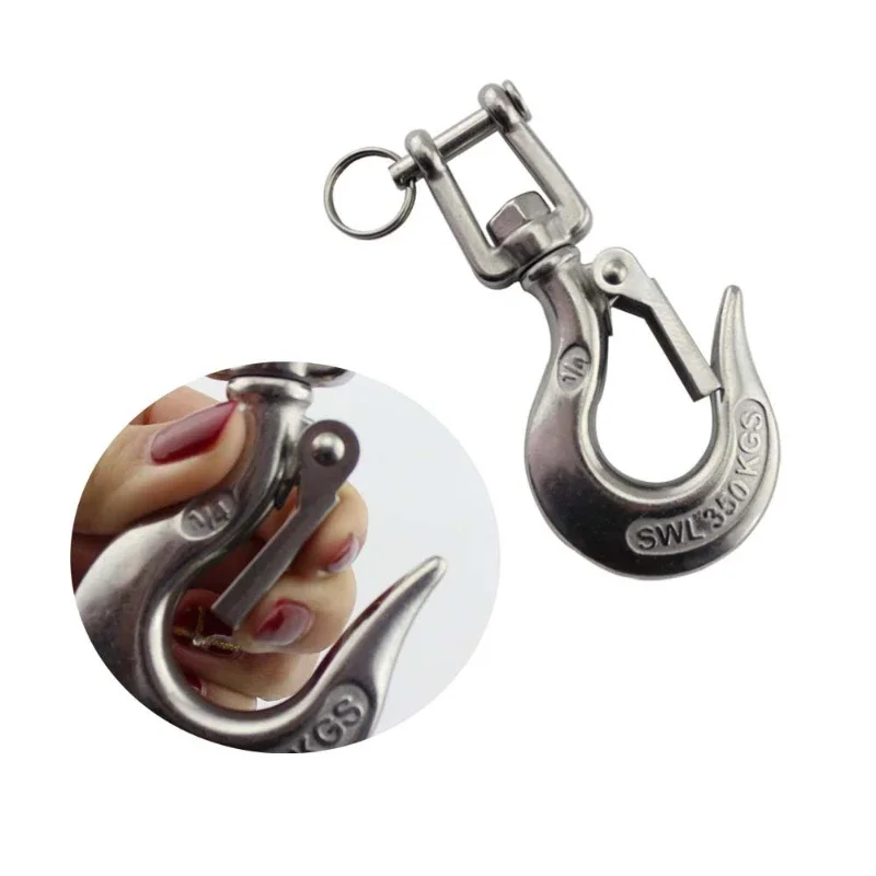 

Нагрузка 150/350/650/1000/1500 кг, 1 т, толстый корпус, анти-офф, подъемный крючок, крючок для груза, 304, нержавеющая сталь, 1 шт., Прямая поставка