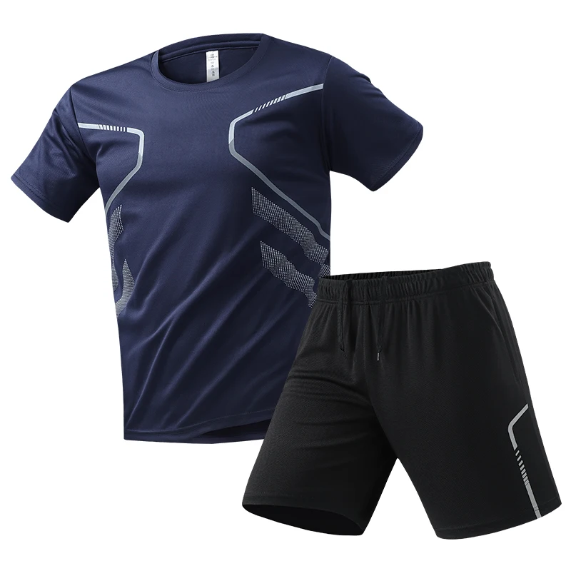 طقم مكون من قطعتين للجري للرجال بدلة رياضية سريعة...