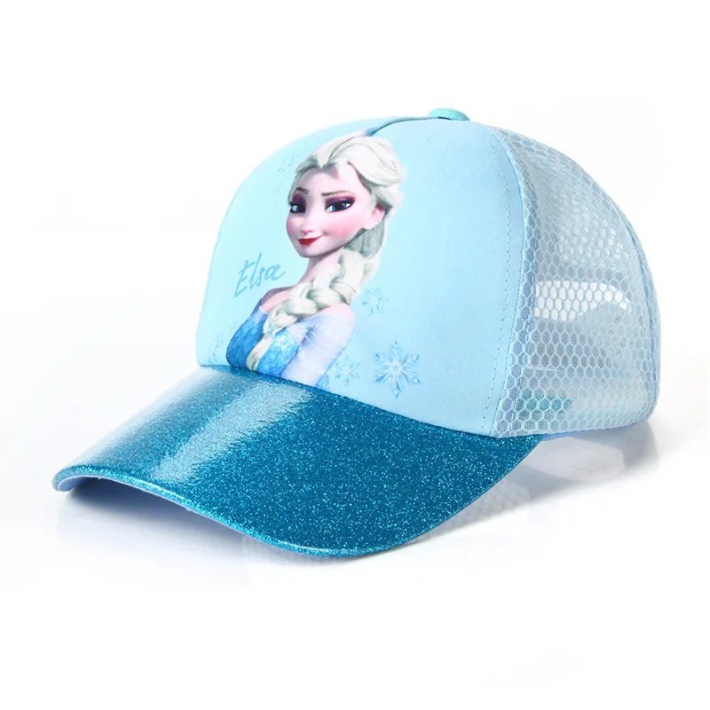 Disney Anna Elsa réglable Bonnet d'été pour enfants Olaf CARTOON Casquette avec visière La Reine des Neiges 2 