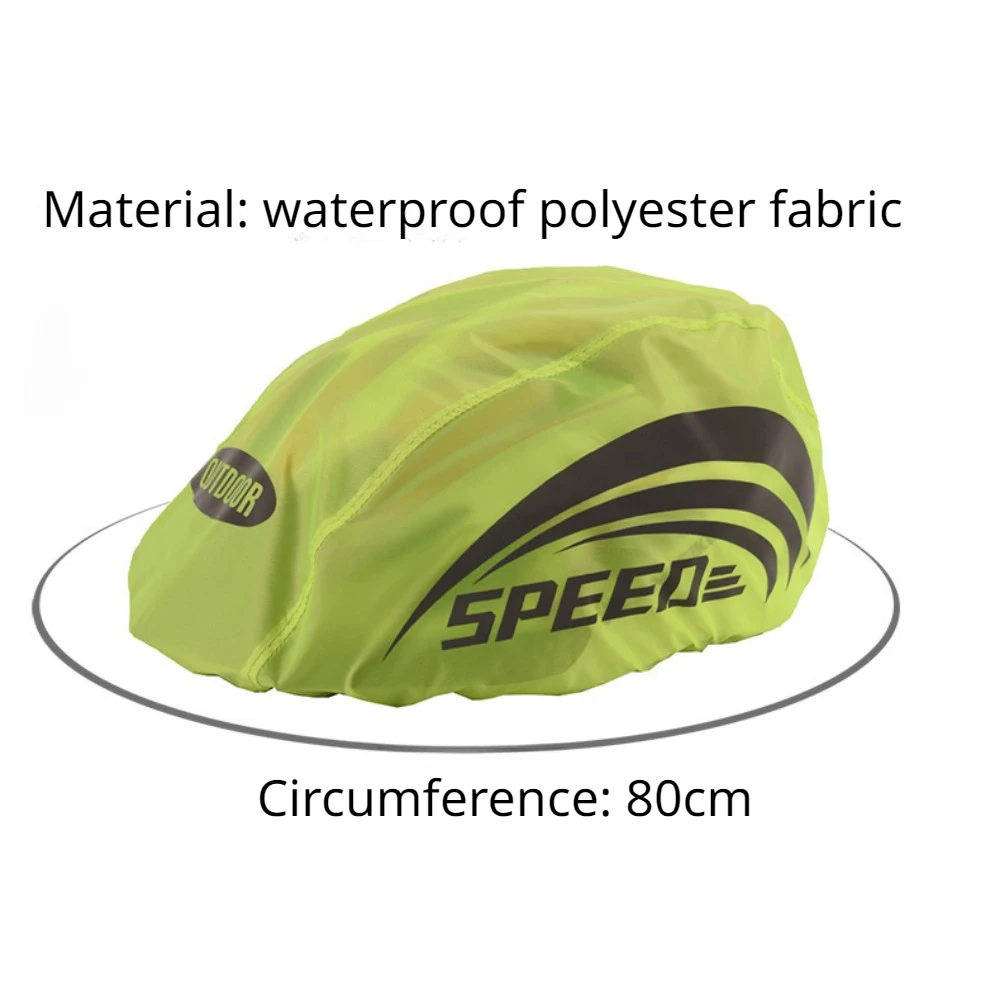 Cycle Helmet Waterproof Cover With Reflective Strip Cycling MTB Road Bike Helmet Rain Cover Oxford Cloth Protection Cover