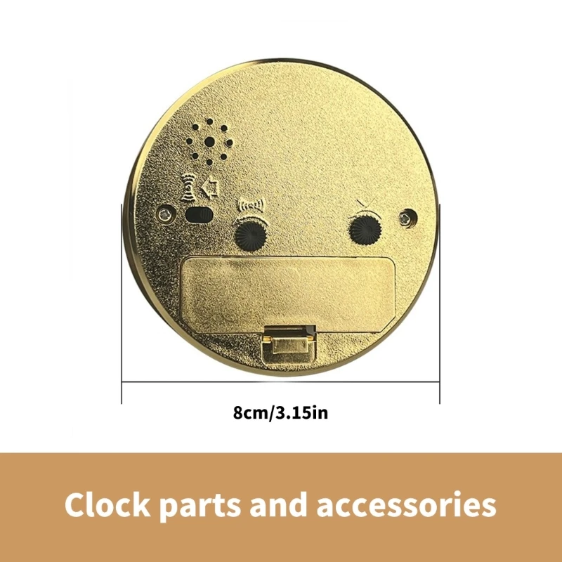Snooze Alarm Clock Insert 3" Mounting Depth 30mm Gold Trim Watch Insert Repair