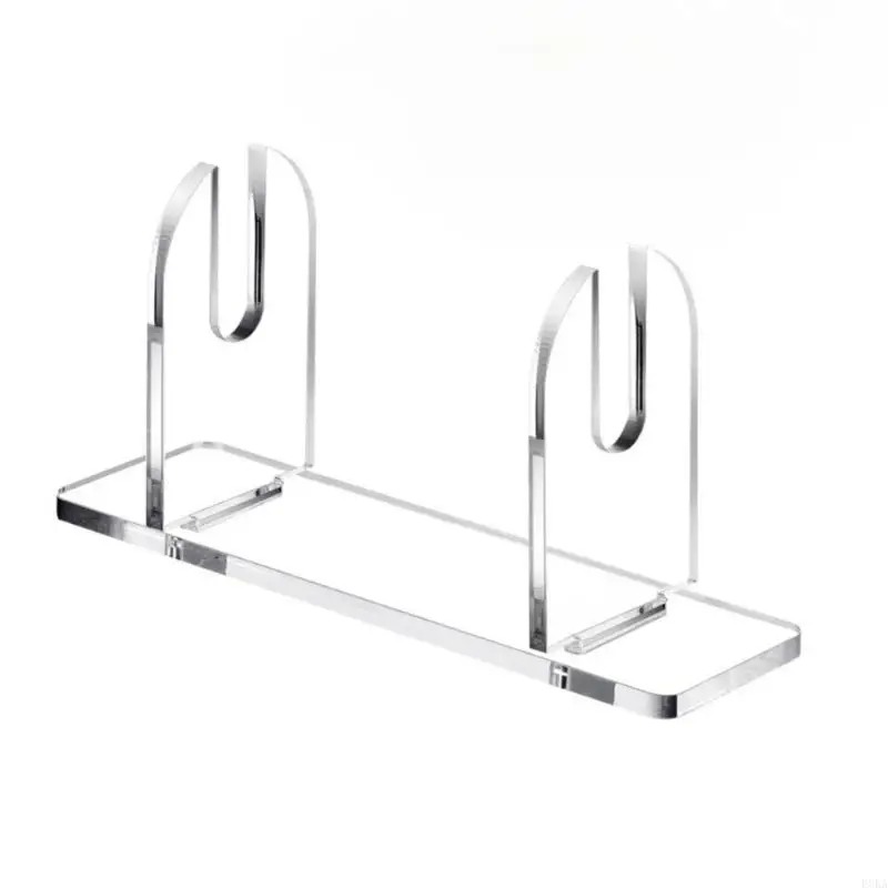 2/3Pcs Stylish Acrylic Handheld Fan Rack Clear Folding Fan Desktop Display Stand Shelves for Easy Assembly and Storage