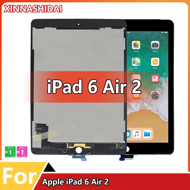 Original LCD 9.7 For ipad Air 2 A1566 A1567 LCD Display Touch Screen  Digitizer Assembly for iPad 6 LCD Replacement - AliExpress