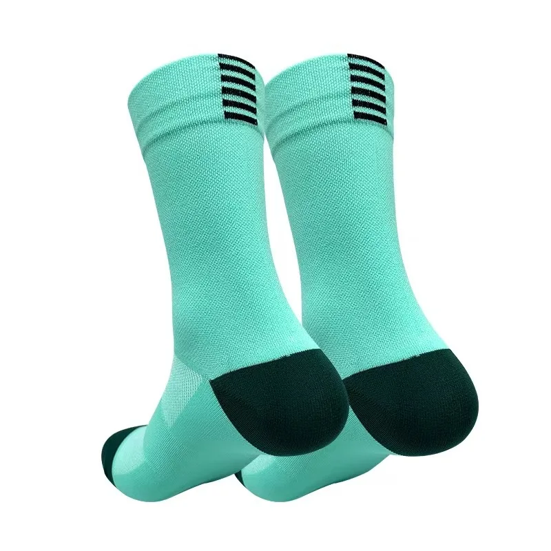 Men Cycling Socks | Summer Breathable Mesh Bike Socks - Quick Dry Mid Tube Sports