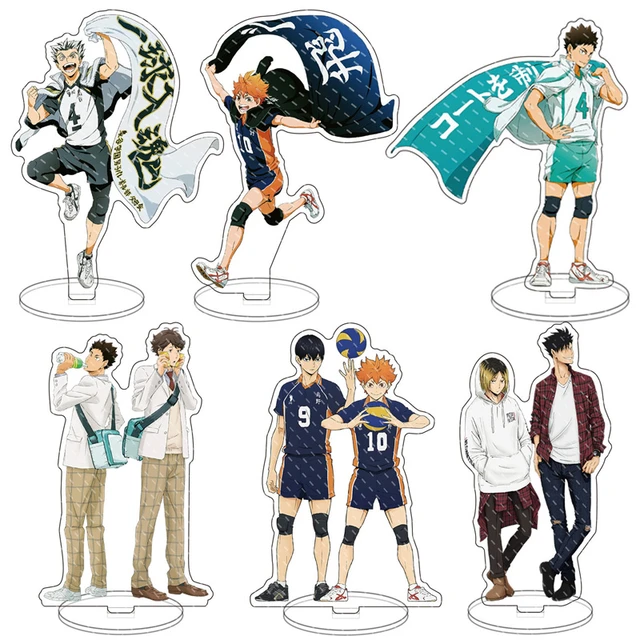 Anime Haikyuu!! Acrylic Stand Shoyo Hinata Volleyball Boys Figures Model  Desktop Plate Standing Signs Model Decor Collection - AliExpress