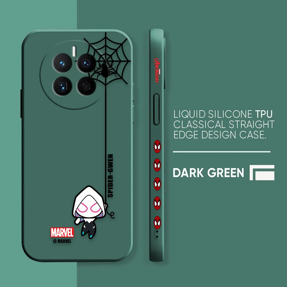 thumbnail image 1 of Phone Case For Huawei MATE 20 20X 30 40 50 P20 P30 P40 P50 10 PRO PLUS Case Funda Cqoue Shell Capa Marvel Spider-Man Spider Web, 1 of 5