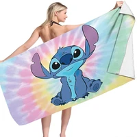 Stitch Disney Anime Beach Towel Swimming Towel Soft Absorbent Washcloth Full Size Children's Gifts for Kids Travel Camping Gym 2