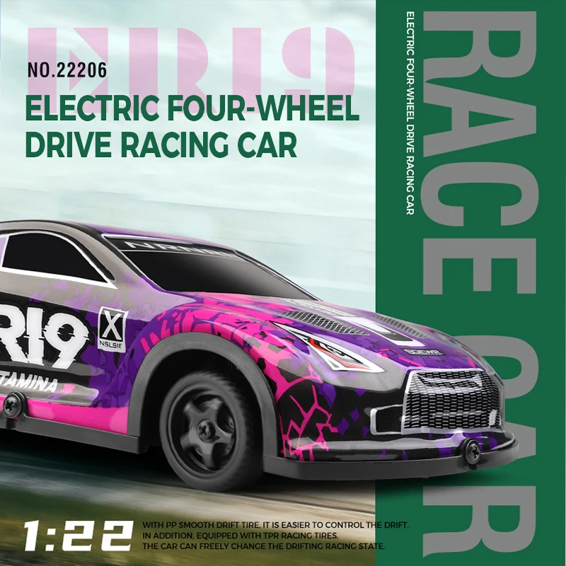 Wltoys 1/22 22206 원격 제어 자동차 2.4G 라이트 트럭 2WD 오프로드 크롤러 어린이와 성인을 위한 야외 장난감