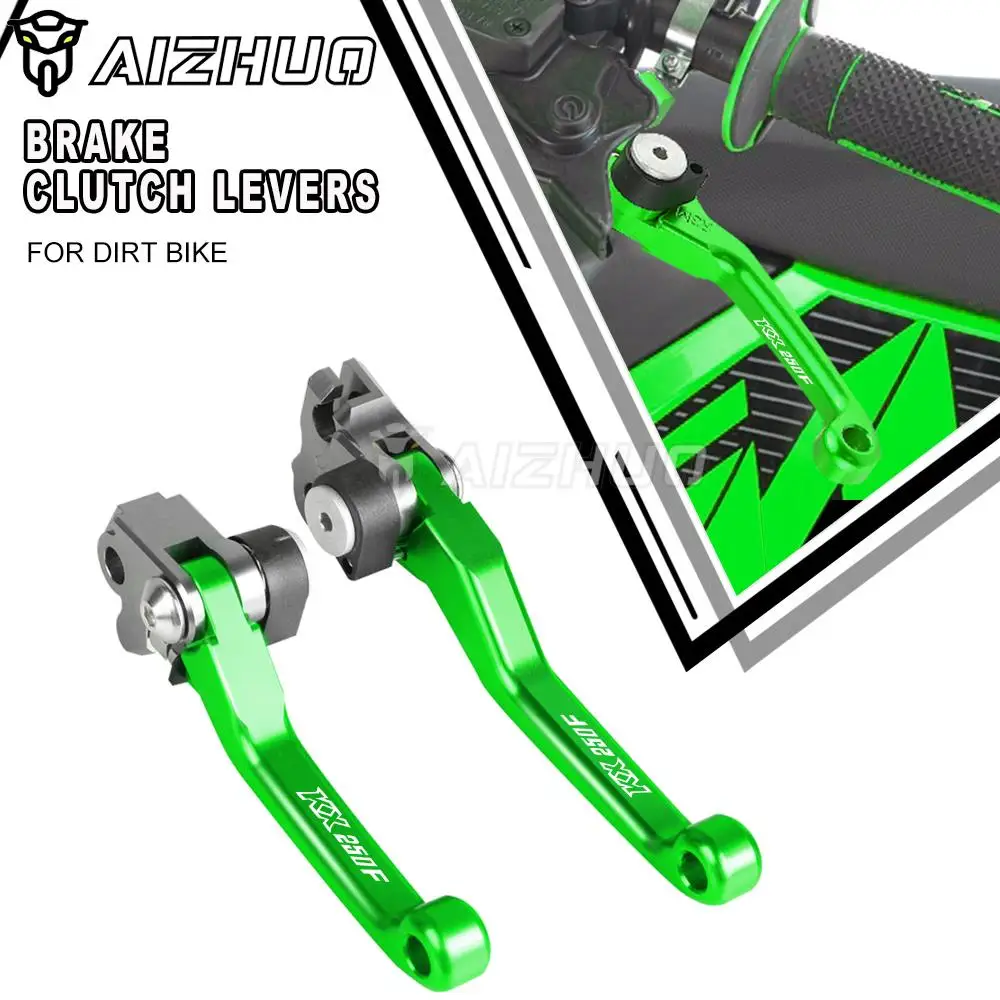 

KX 250 F Motocross Pivot Brake Clutch Levers Motorbike Lever Dirt Bike FOR KAWASAKI KX250F KX250 250F 2005-2012 2011 2010 2009