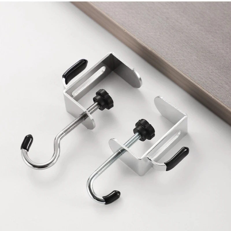 Adjustable Desk Edge Hook Galvanized Steel