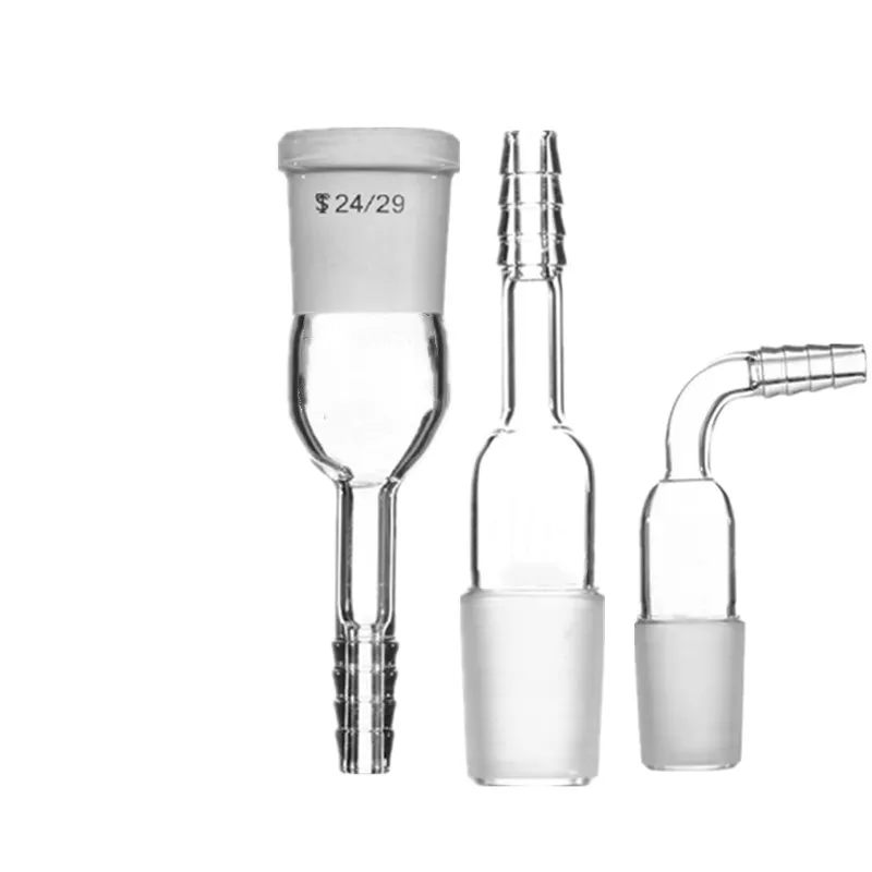 1pcs 14/19/24/29 glass bent Adapter /mouth/Stopper exhaust connection lab glassware Outer diameter 10mm Inner hole 4mm lab glass supplies,lab glass adapter,lab bottle stopper