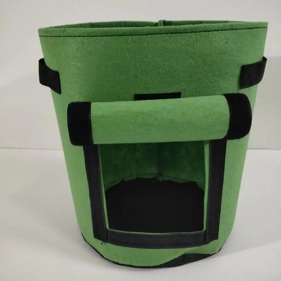 2Pcs Bags Garden Pots Planters Vegetable Planting Bags Grow Bag Farm Home Garden Tool Potato Cultivation Planting Woven Fabric