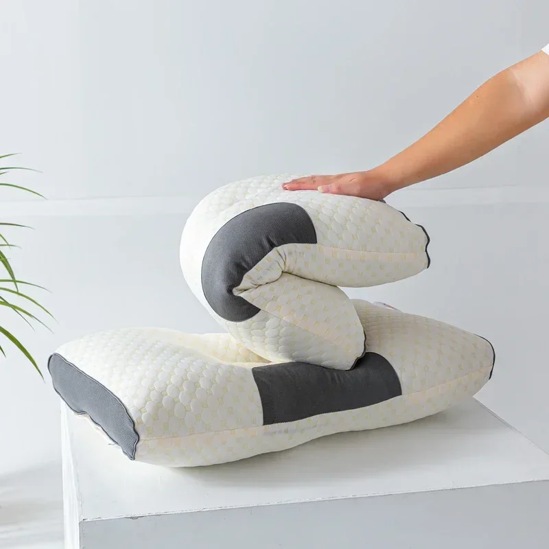Neck Pillow Concave Convex Design Fiber Massage Helps Sleep