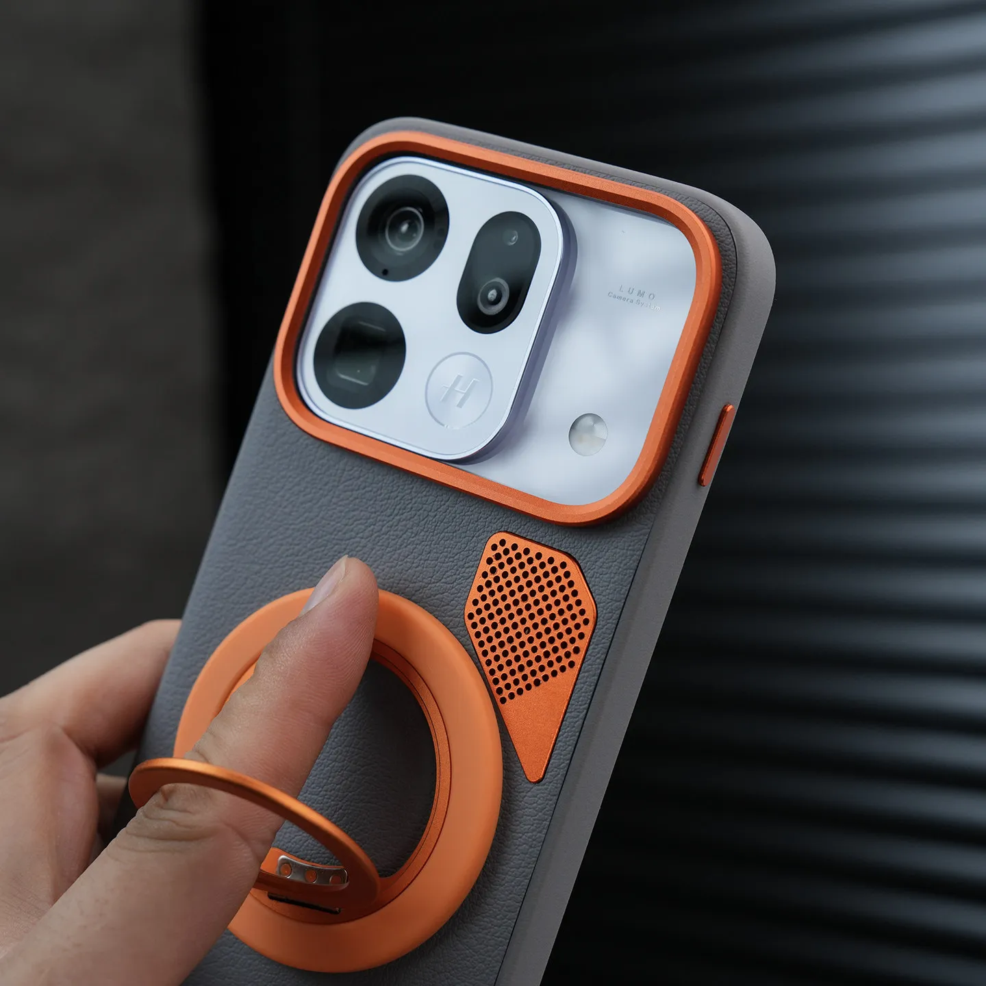Luxury Armor Heat Dissipation Leather Case with Magnetic Shockproof Cover
