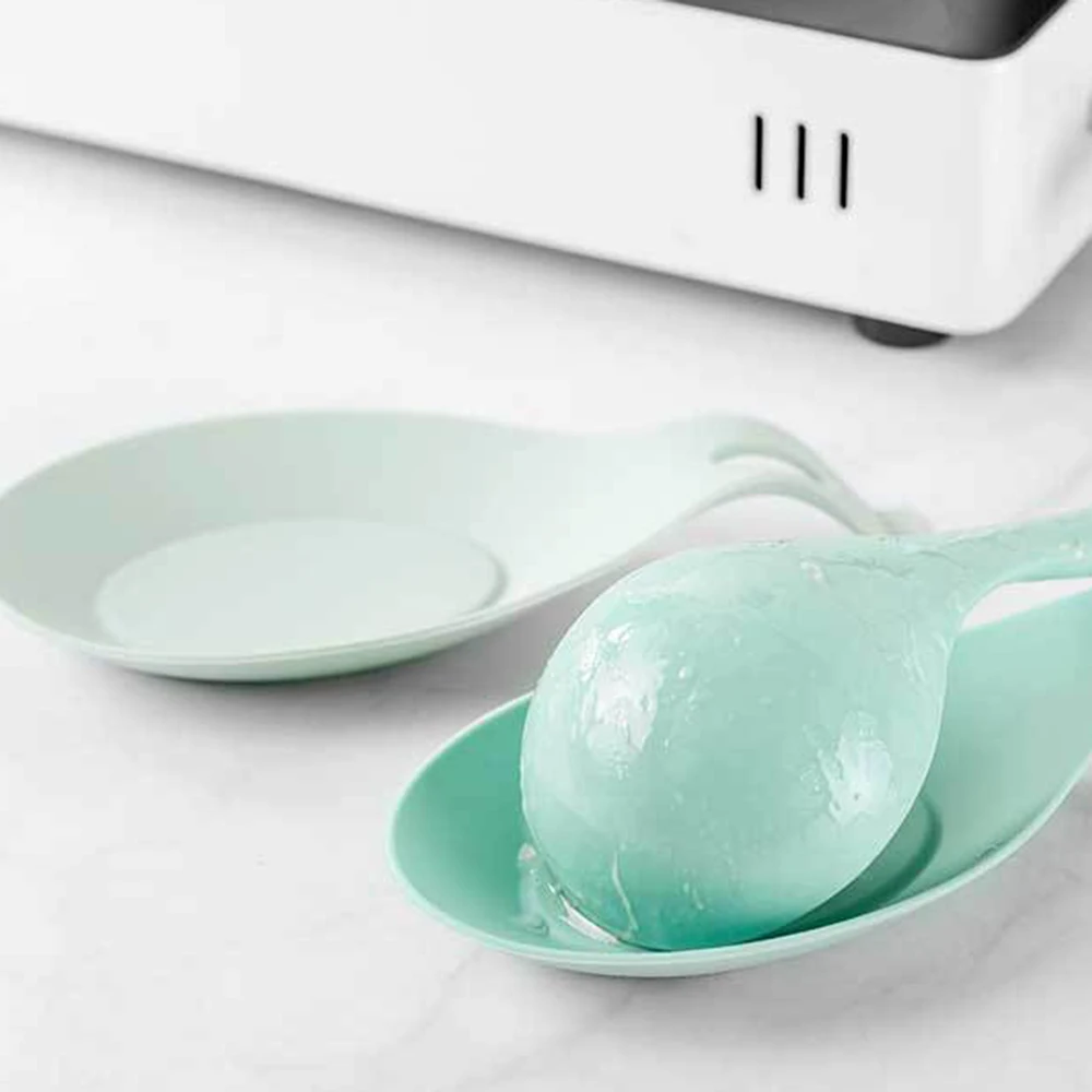 Mint Green Silicone Kitchenware Non-stick Cooking Tool Spatula Ladle Egg Beaters Shovel Soup Cookware Utensil Kitchen Cookware