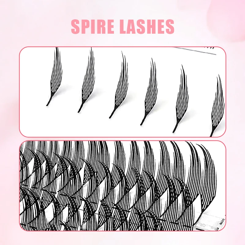 Yelix Spire Eyelashes Extension Feather Shape Individual Lashes Brazilian Volume Soft Lashes Customized Eyelashes Private Label Eyelash Extensions
