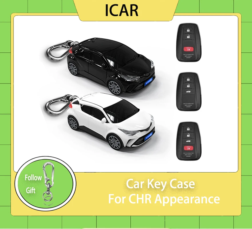 Per Chr Car Styling Per Toyota Prius Camry Corolla Chr C-Hr Rav4 Land Cruiser Prado Smart Remote Car Key Case Cover Holder Fob