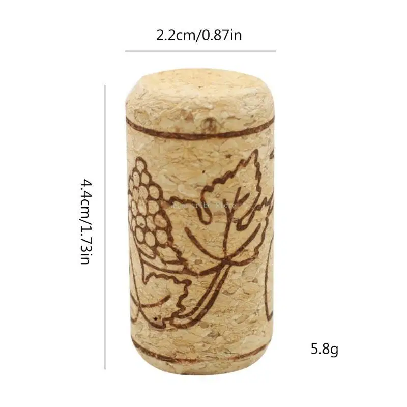2025 새로운 50 개/대 천연 스트레이트 코르크 마개 맥주 병 용 누수 방지 교체 마개 장식 공예 코르크