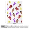 Cute Fnaf Pattern Throw Blanket Plaid on the sofa Sofas 2