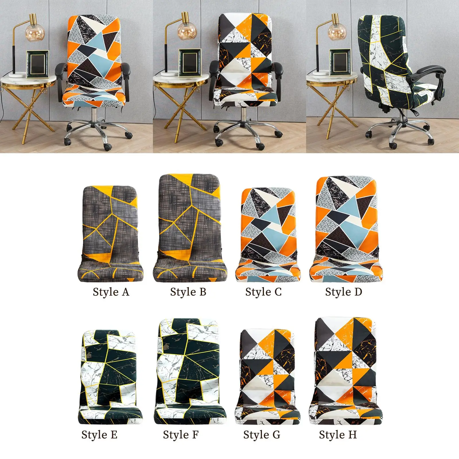 Stretchable Rotating Chair Cover Slipcover Anti Dust Washable for Game Chair