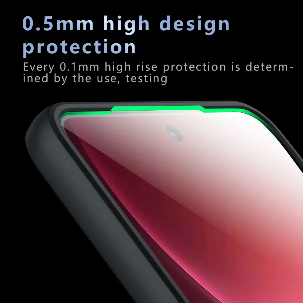 Shockproof Magnetic Matte Translucent Phone Case with Soft TPU Frame