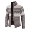 2024 New Men's Sweaters Autumn Winter Warm Cashmere Wool Zipper Cardigan Sweaters Man Casual Knitwear Sweatercoat Male Clothe 2