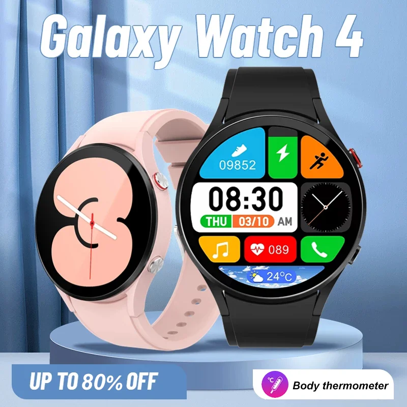 LIGE 2023 NEW Galaxy Watch 4 Smart Watch for Samsung Body Temperature