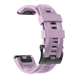 Premium Silicone Smartwatch Band Strap with Easyfit Quick Fit Bracelet (22mm/26mm) - QuickFit 26mm (Light purple)