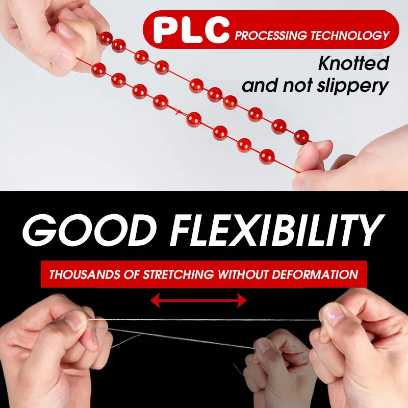 1-5 롤 DIY 스트레치 스레드 문자열 목걸이 쥬얼리에 대 한 강력한 탄성 라인 크리스탈 구슬 코드 구슬 코드 로프 8m/롤 만들기