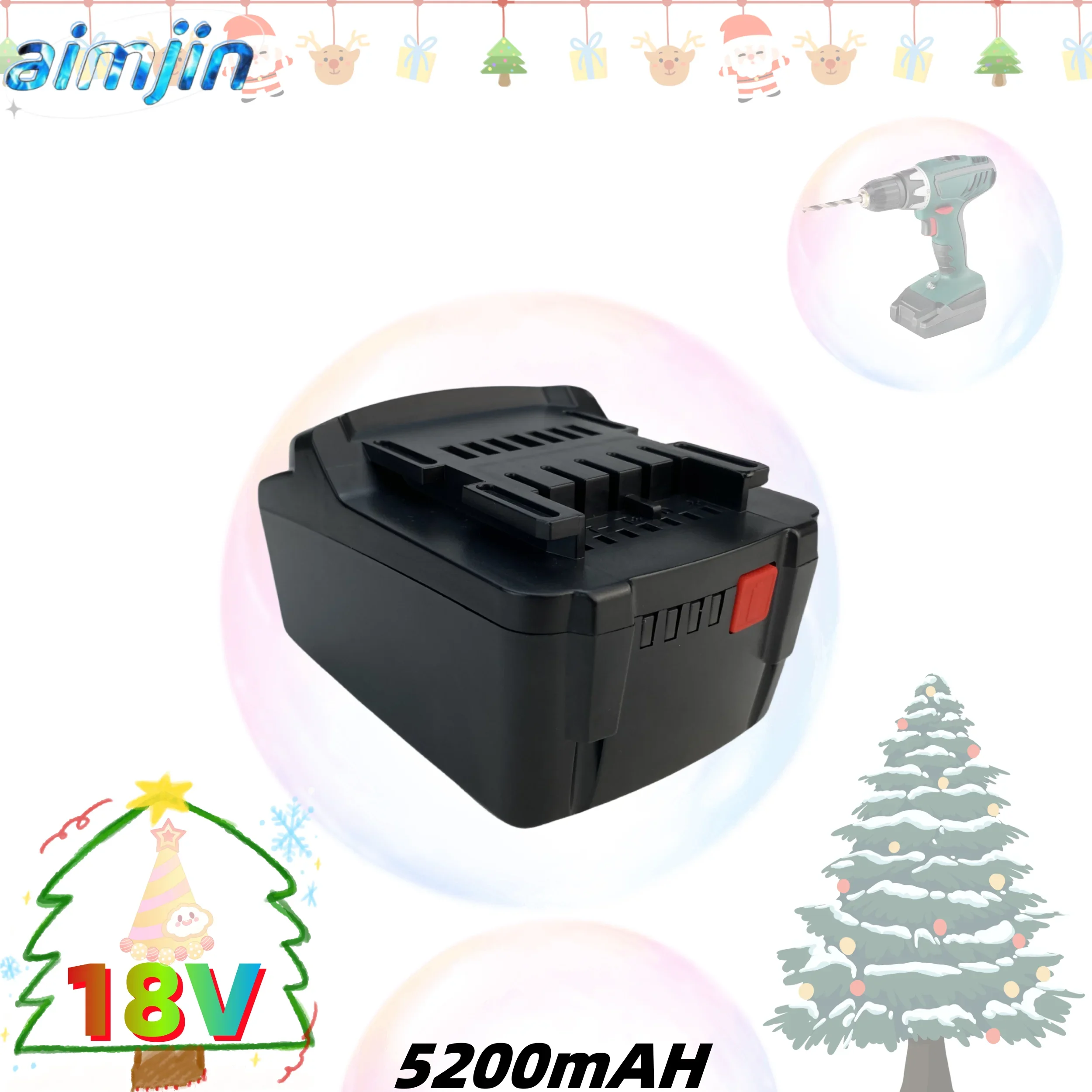 

For Metabo18V 5200mAh lithium-ion battery, suitable for series such as impact drills and angle grinders
