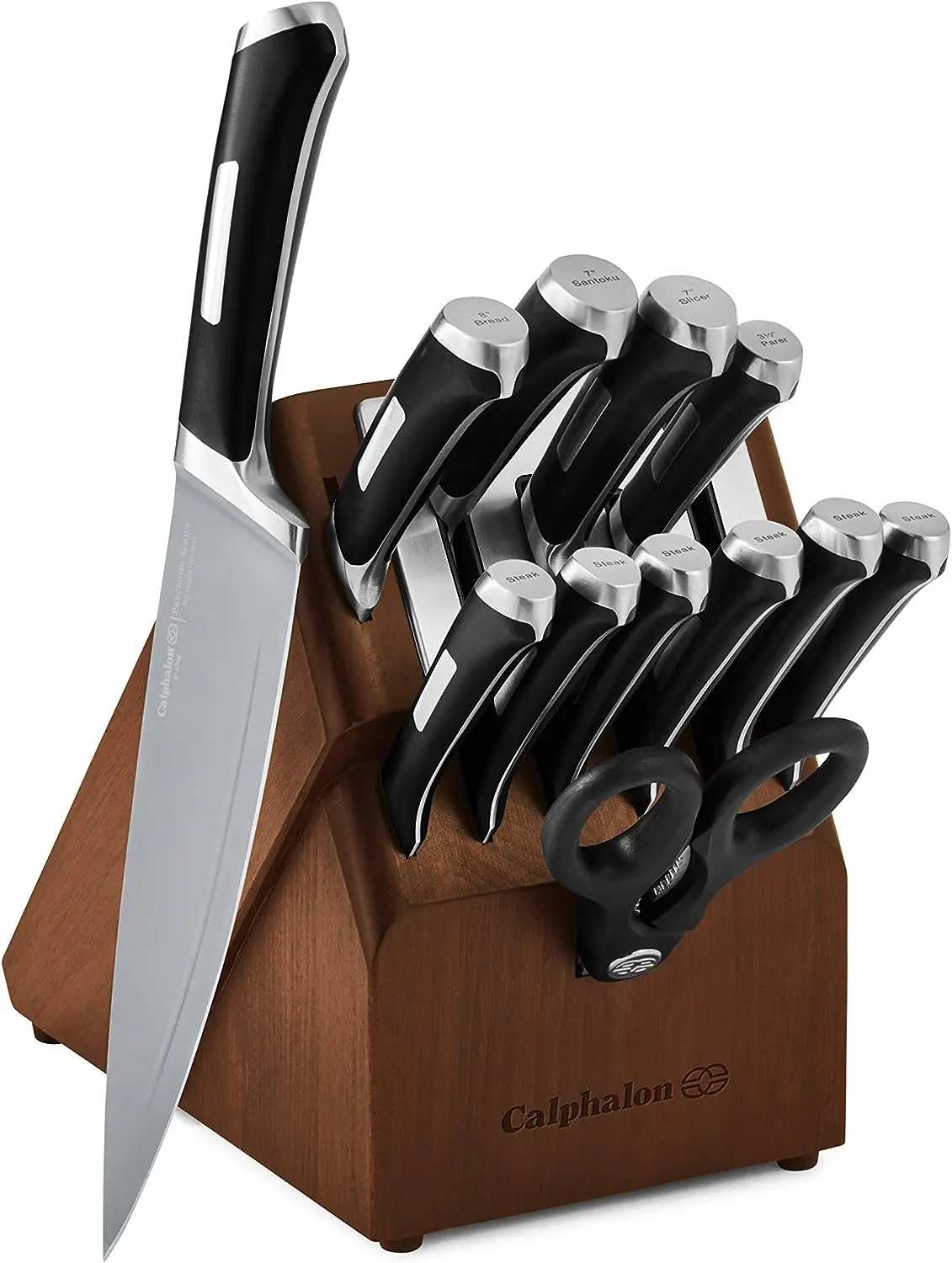 Knife Set with Self-Sharpening Block, 13-Piece NonStick Knives Jogo de  facas para cozinha Set de cuchillos para cocina Kitchen g - AliExpress