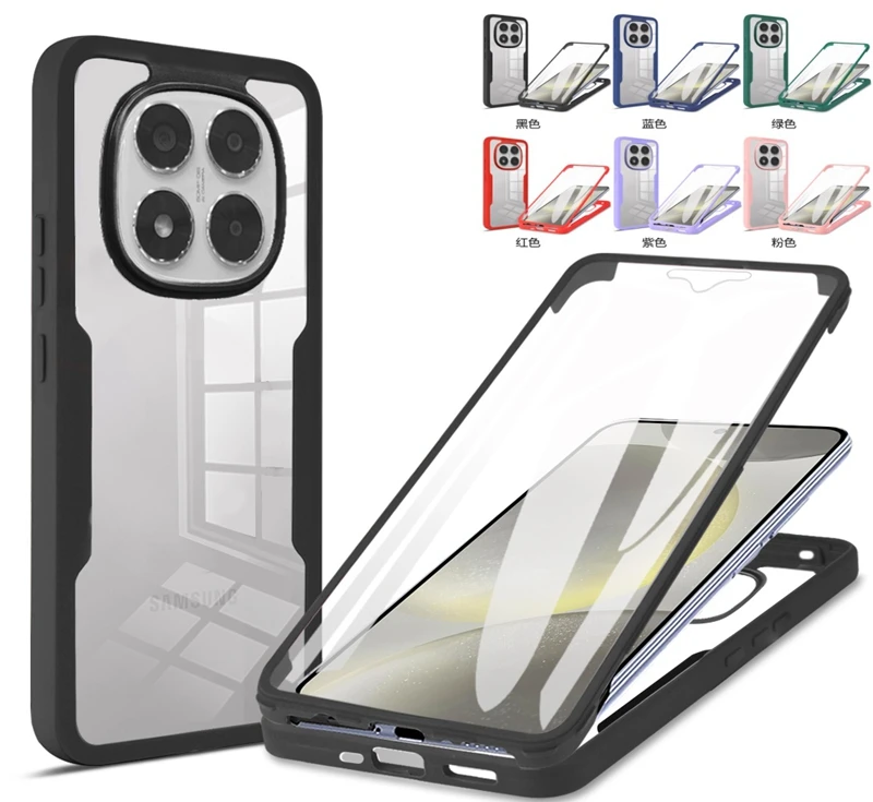 Shockproof 360° Full Cover Soft Silicone Bumper Case