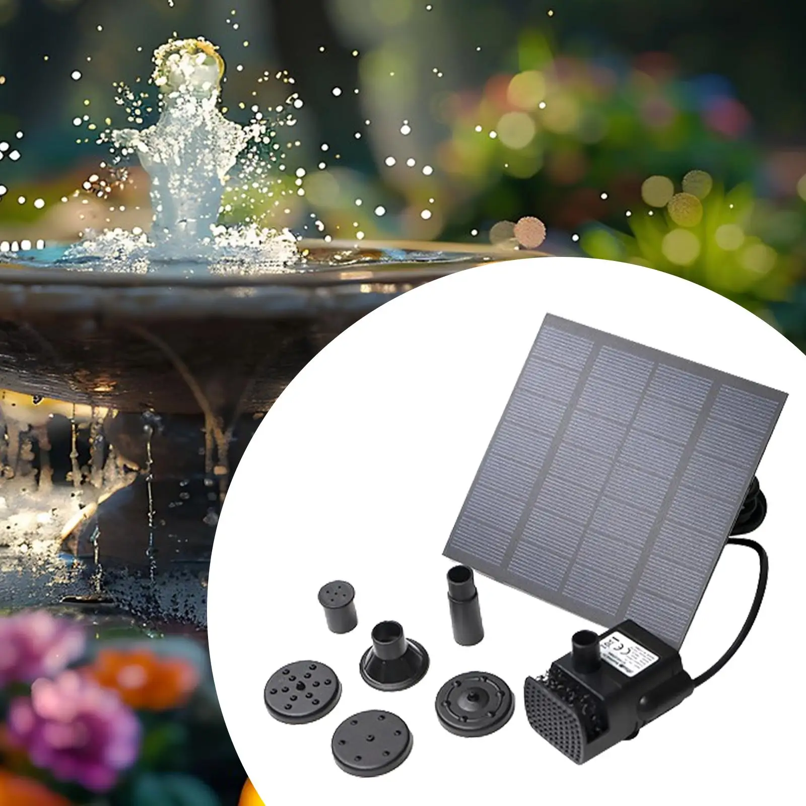 Solar Water Pump Multifunctional Solar Fountain Pump for Pond