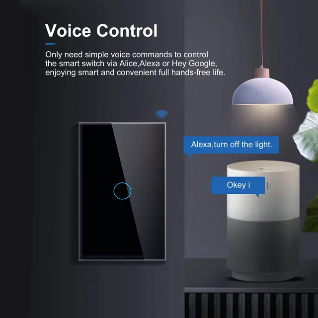 스마트 와이파이 터치 스위치 중성선 불필요 스마트 홈 조명 스위치