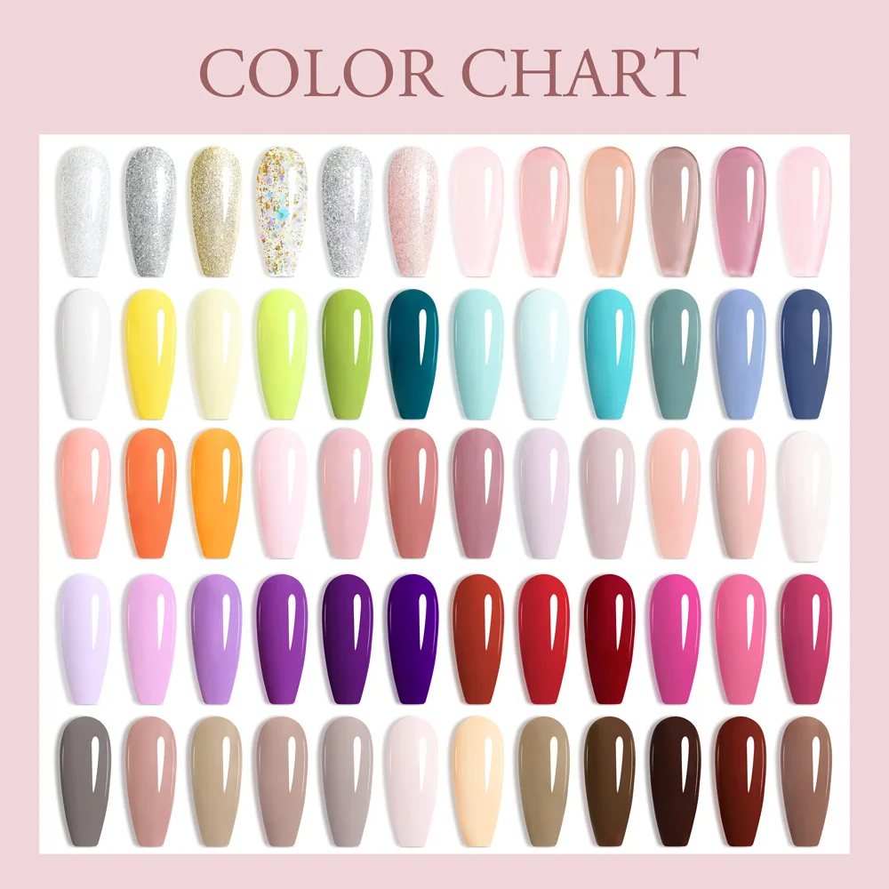 VIP5 VENALISA Gel Nail Polish Kit Hema Free Nude Pink Glitter Gorgeous Color Nail Manicure Soak off UV LED Nail Gel Varnish Set 5
