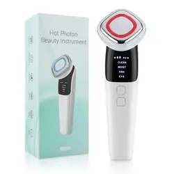 EMS Facial Massager for Lifting and Anti - Aging with Deep Cleaning and Skincare Benefits (WHITE)