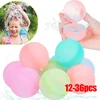 12-36Pcs Reusable Water Balloons for Kids Adults Outdoor Activities, Kids Pool Beach Bath Toys Water Bomb Ball for Summer Games 1