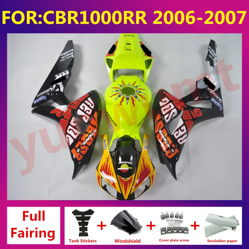 

For CBR1000RR CBR 1000RR CBR1000 RR 2006 2007 Motorcycle Injection full Fairing Kit fit Bodywork fairings kits zxmt set repsol