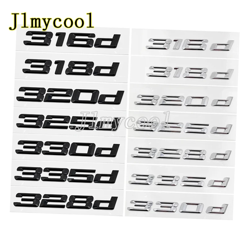 ABS 자동차 뒷 트렁크 문자 로고 배지 엠블럼 스티커 3 시리즈 318d 320d ..