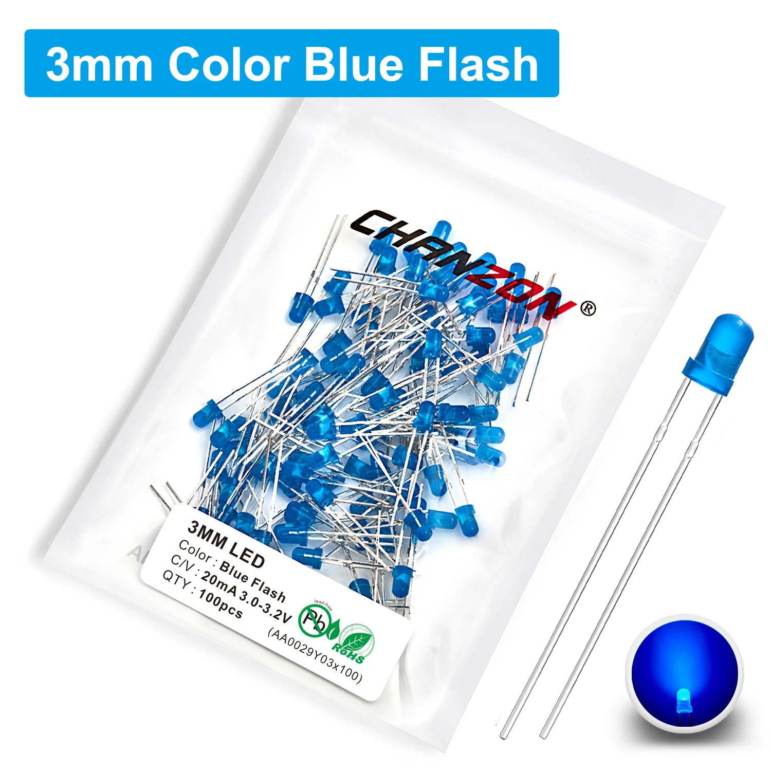 ตัวเลือกสินค้า LED สีเปลี่ยนได้ 7 สี กระพริบได้หลายรูปแบบ
