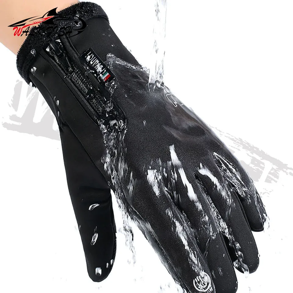 Winter Fishing Gloves For Men Women Windproof Water Repellent Anti-Slip Touchscreen Cold Weather Driving