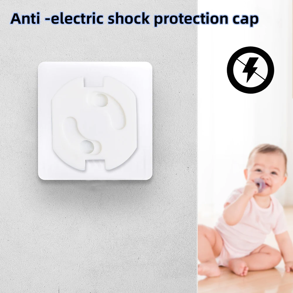 Socket Covers 1-10pcs EU Stand Power Socket Cover Electrical Outlet Baby Child Safety Guard Electric Shock Proof Plugs Protector Rotate Cover