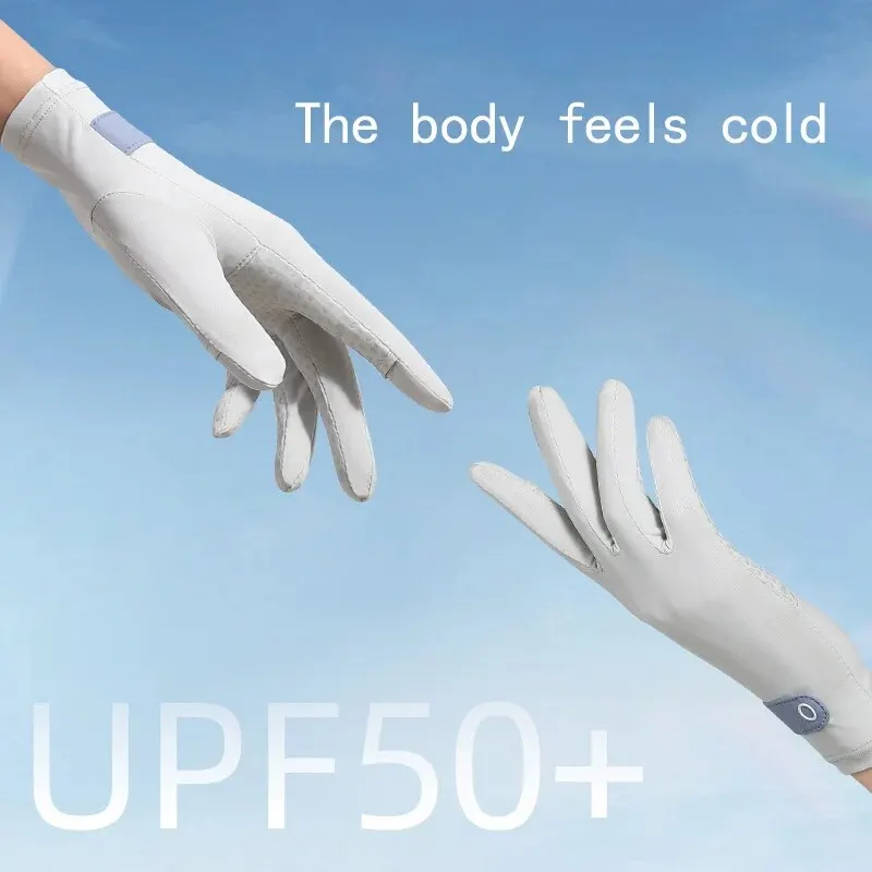 Uv Protective Gloves Female Driver Ice Silk Touch Screen Outdoor Non-Slip Bike Summer Thin Driving Riding cycling gloves,sports gloves,sunscreen gloves
