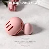 1PC Makeup Sponge Holder Eco-Friendly Silicone Multi-hole Beauty Sponge Storage Case Travel Protable Cosmetic Puff Holder Box 5