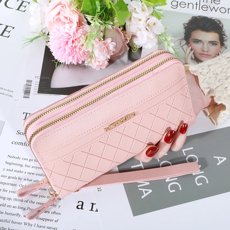 Long Women's Wallet Female Purses Tassel Coin Purse Card Holder Wallets Female Pu Leather Clutch 4